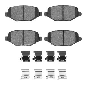 Chrysler Town & Country Brake Pads - Rear - R1 Concepts - Euro Ceramic - `12-`16